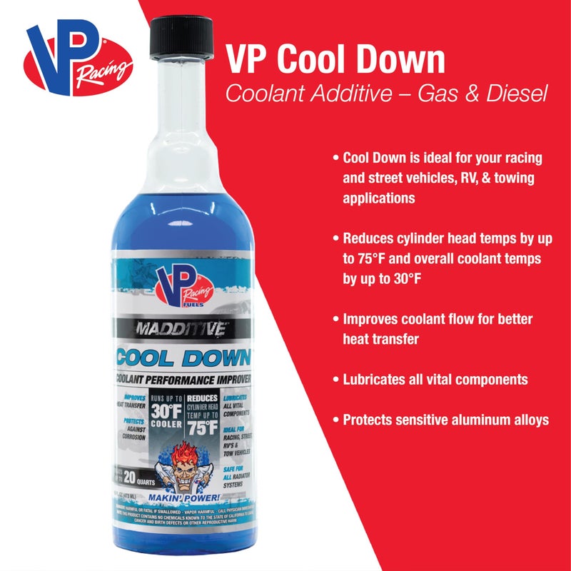 VP racing محسن أداء سائل التبريد VP Racing Fuels 2085 Cool Down، 16 أونصة - Image 3